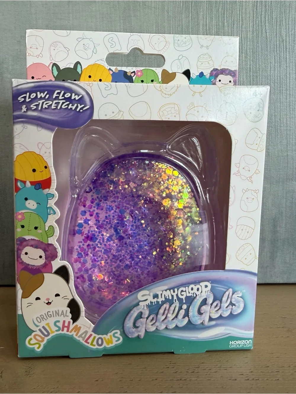 Squishmallows Purple Glitter Slimy Gloop Gelli Gels